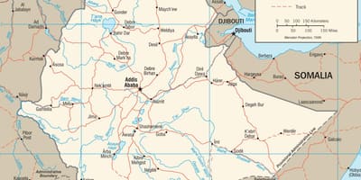 Эфіопы дарожная сетка