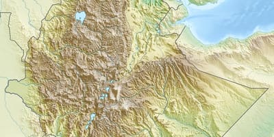 Карта Эфіопскія горы