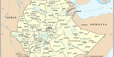 Бягучая карта Эфіопіі